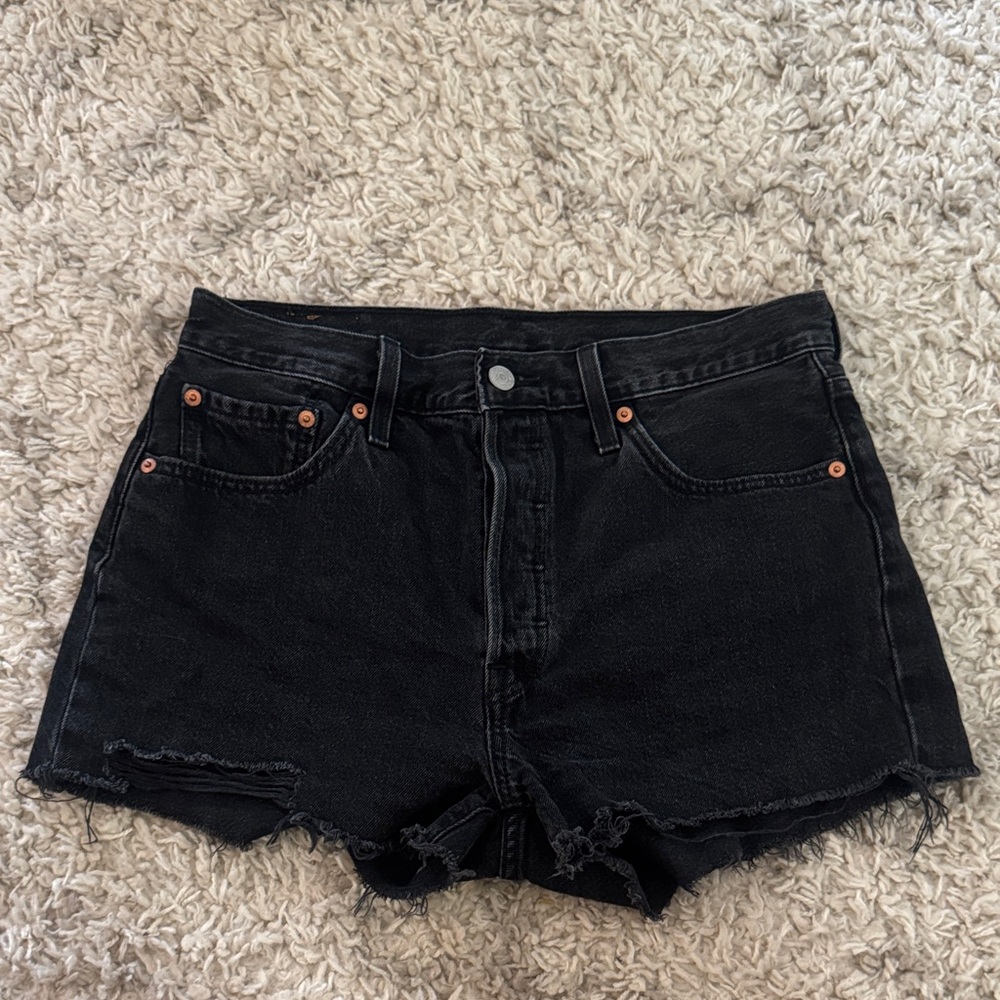 Levi's Black Jean Shorts